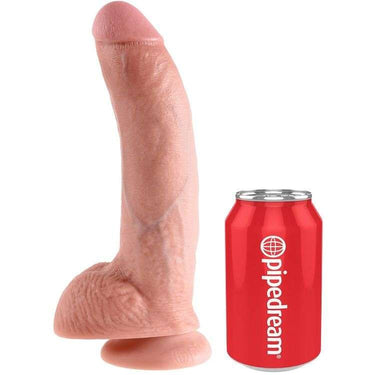 Dildo Realistico King Cock, Dettagli Artigianali, 23 cm Sicuro e Ipoallergenico
